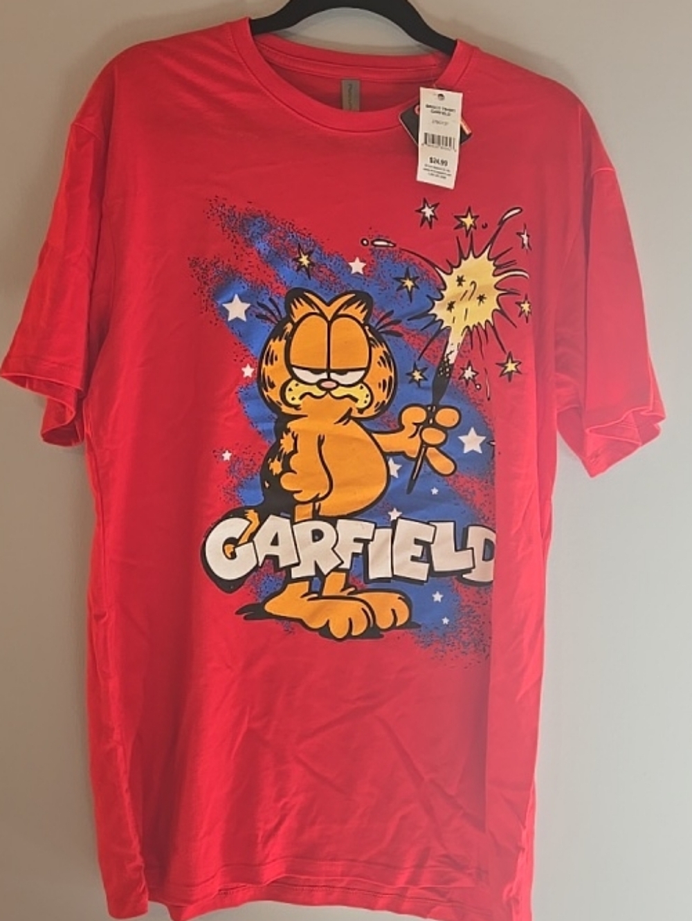 Garfield Red Graphic Tee - Garfield Logo